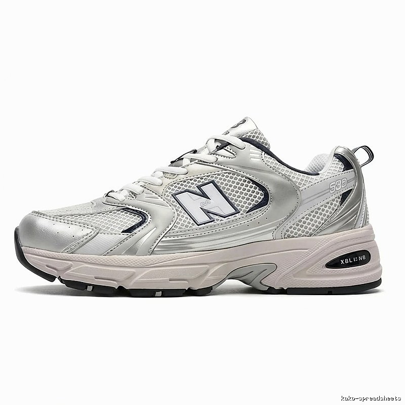 New Balance 530 Series Silver-White Retro Sports Shoes