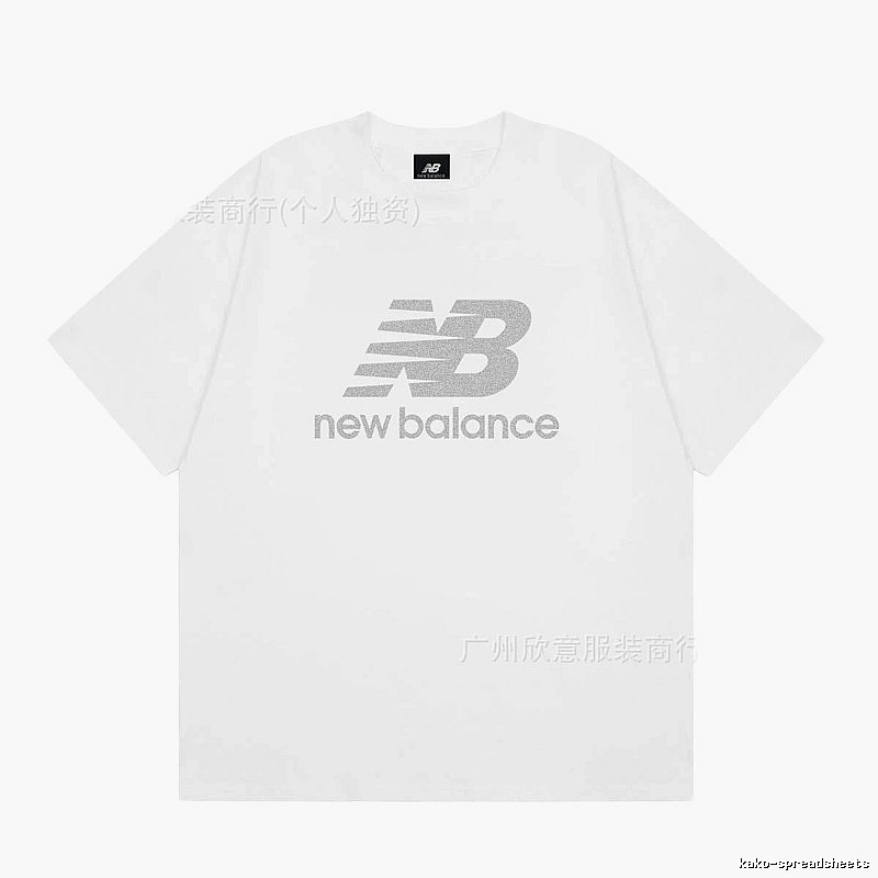 New Balance Classic Casual Style White Short-sleeve T-shirt