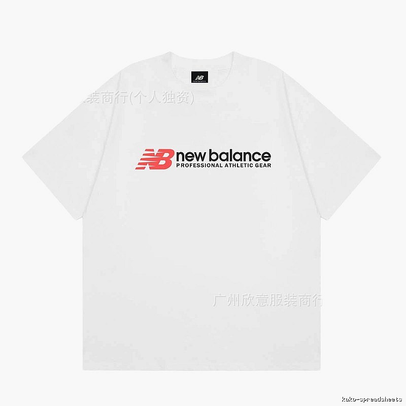 New Balance Sports Casual Style White Short-sleeve T-shirt
