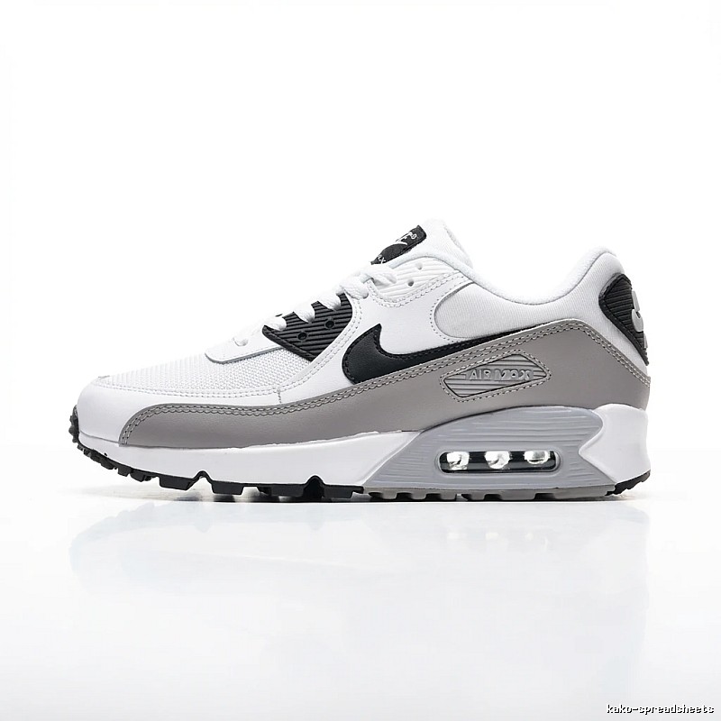 Nike Air Max retro-style gray and white sports shoes