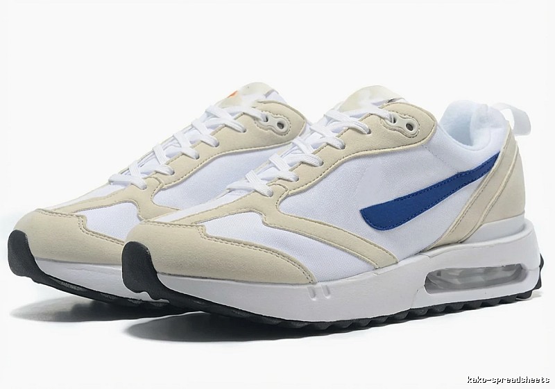 Nike Air Retro White and Blue Shoes