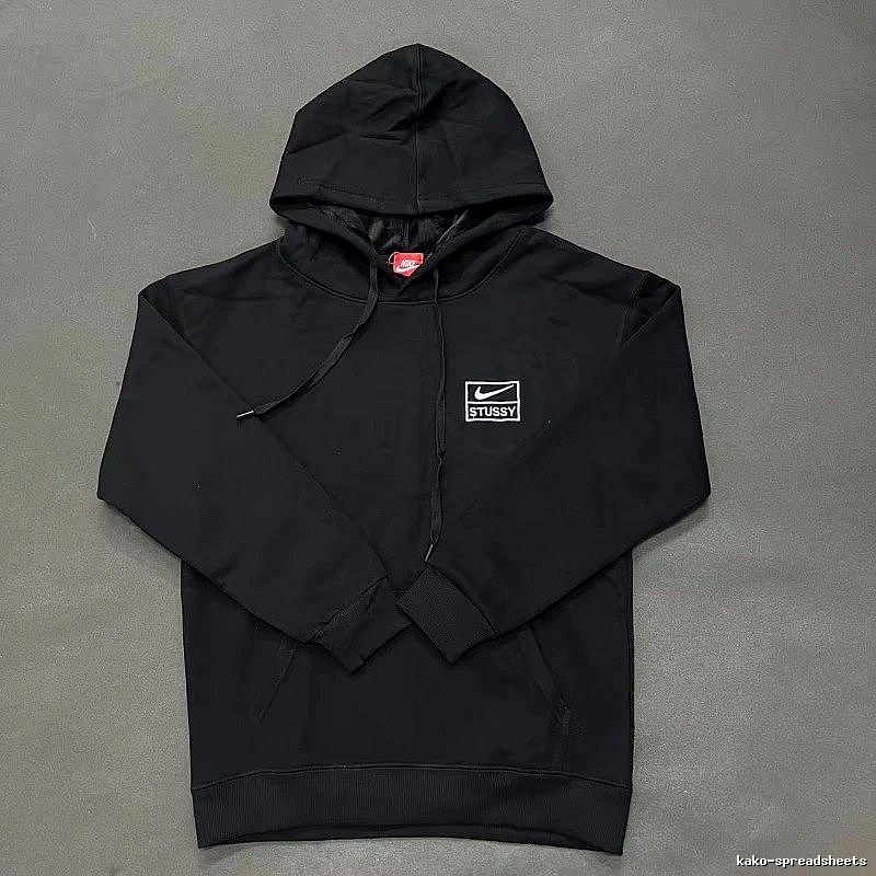Nike Black Zip Hoodie Fan Wear Swoosh