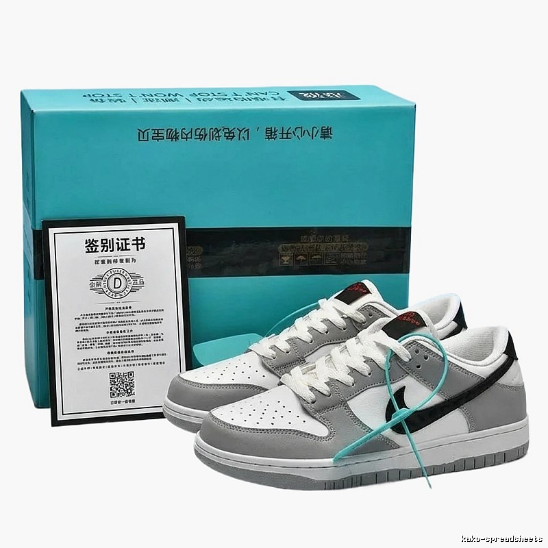 Nike Dunk casual style gray and white shoes