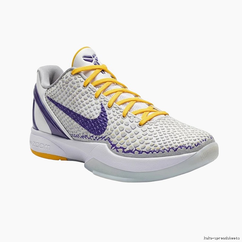 Nike KOBE series trendy white and purple sports shoes