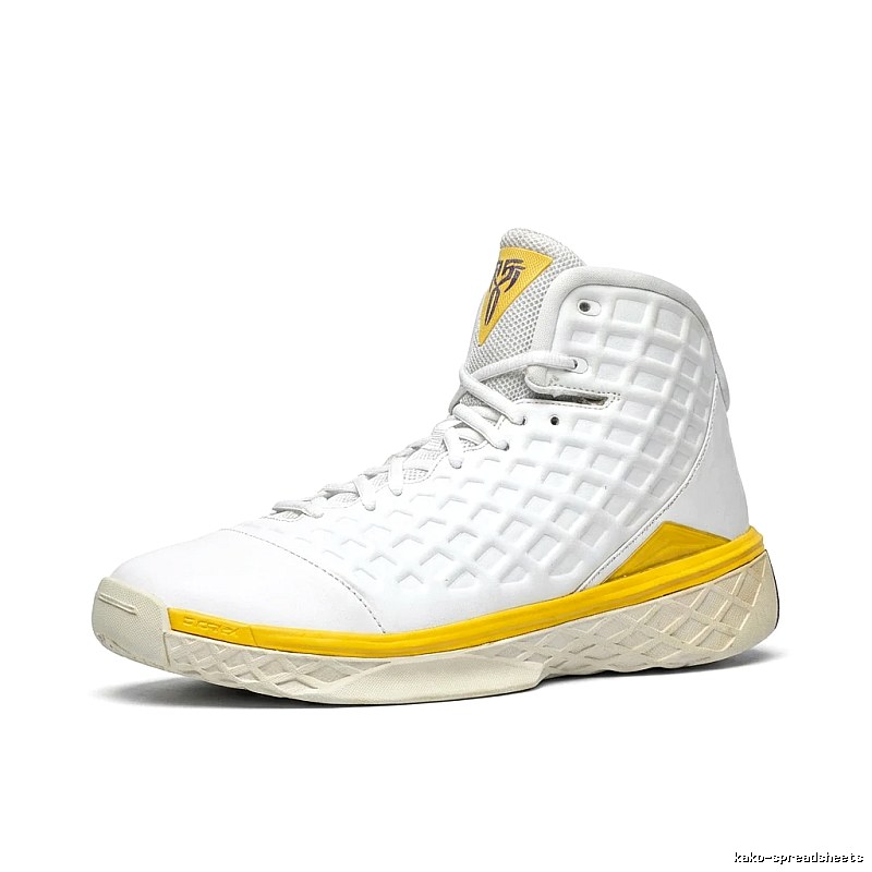 Nike KOBE White-Yellow Sporty Basketball Shoes