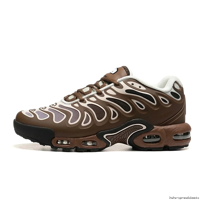 Nike retro brown and white sports shoes