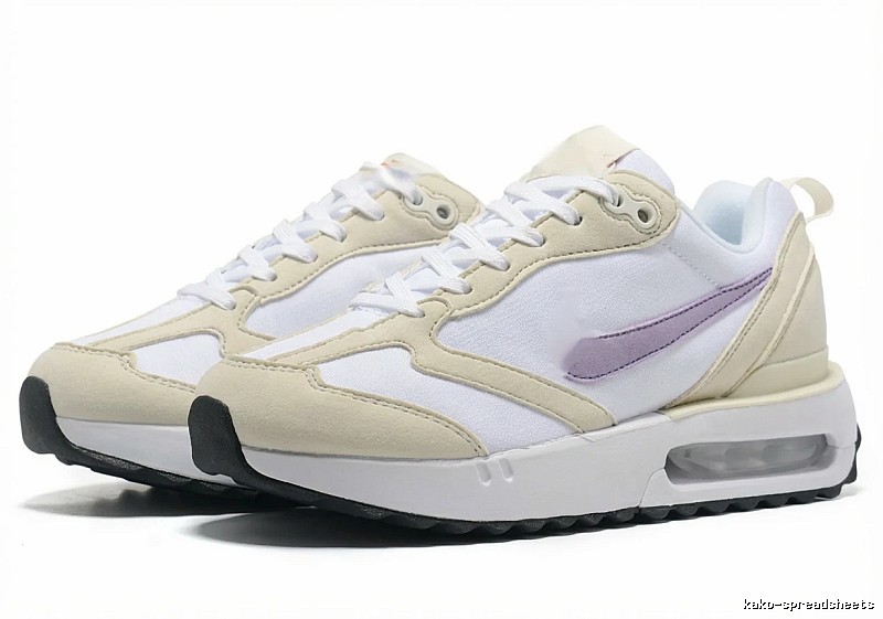 Nike retro-style off-white sports shoes