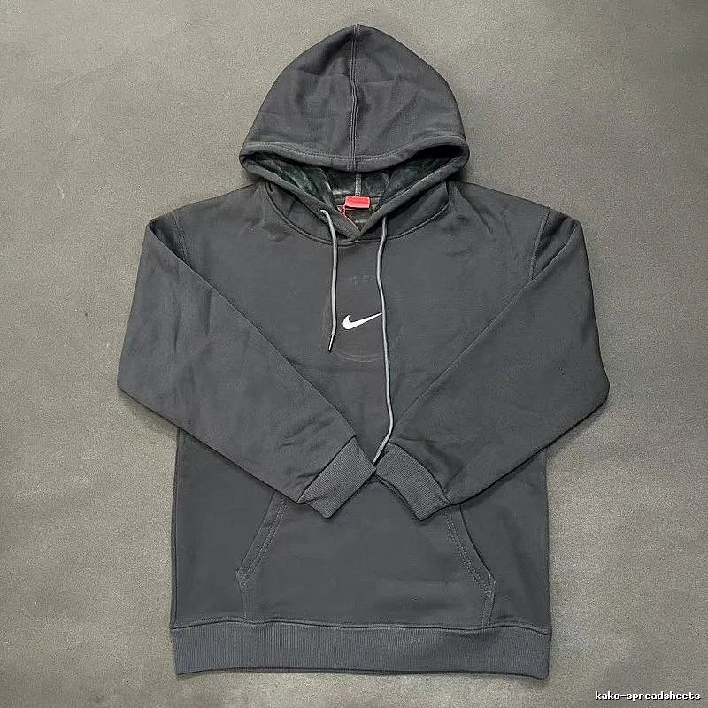 Nike Small-Logo Detail Gray Zip Hoodie Downtown Style Swoosh