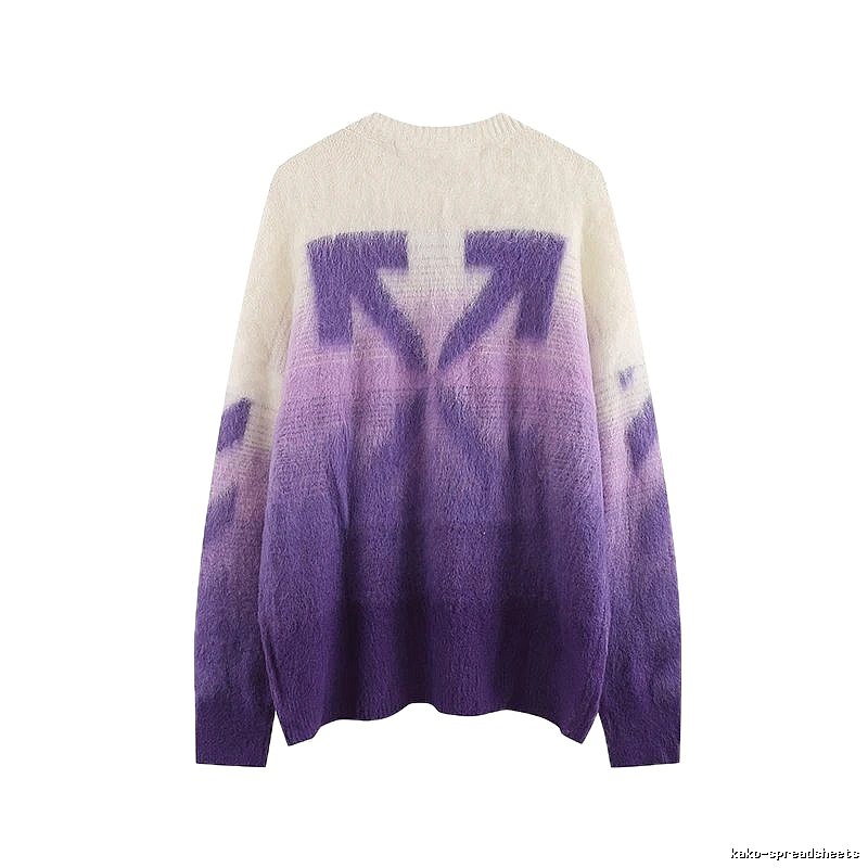 Off-White Gradient Trendy Sweater