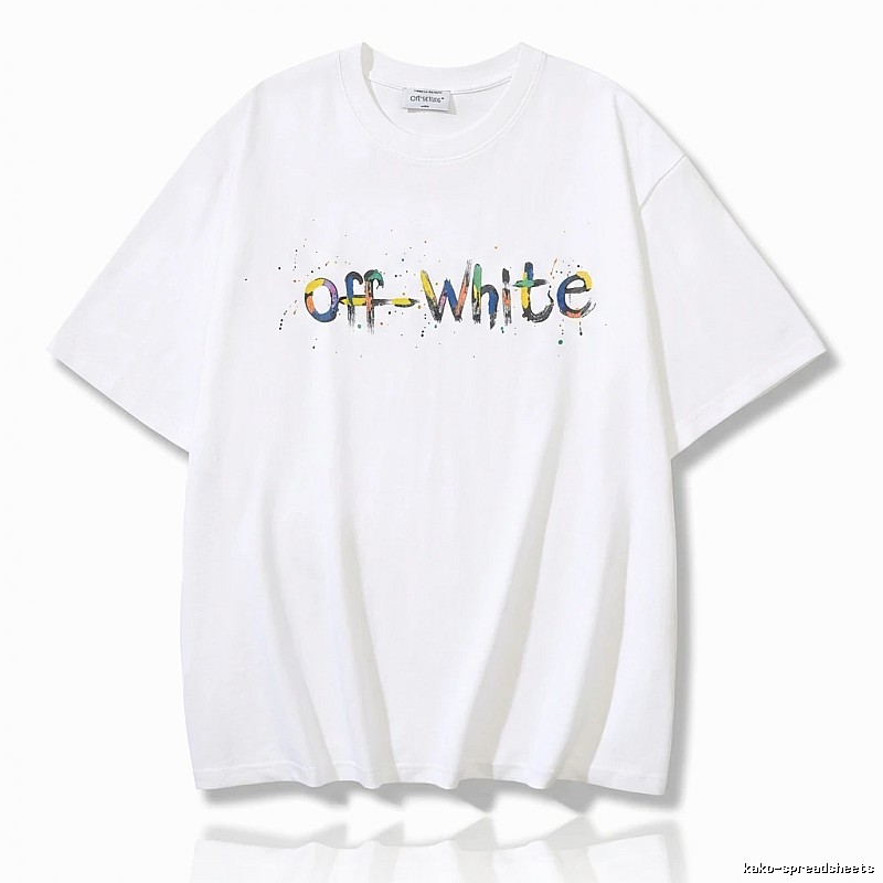 Off-White Graffiti Style White T-shirt