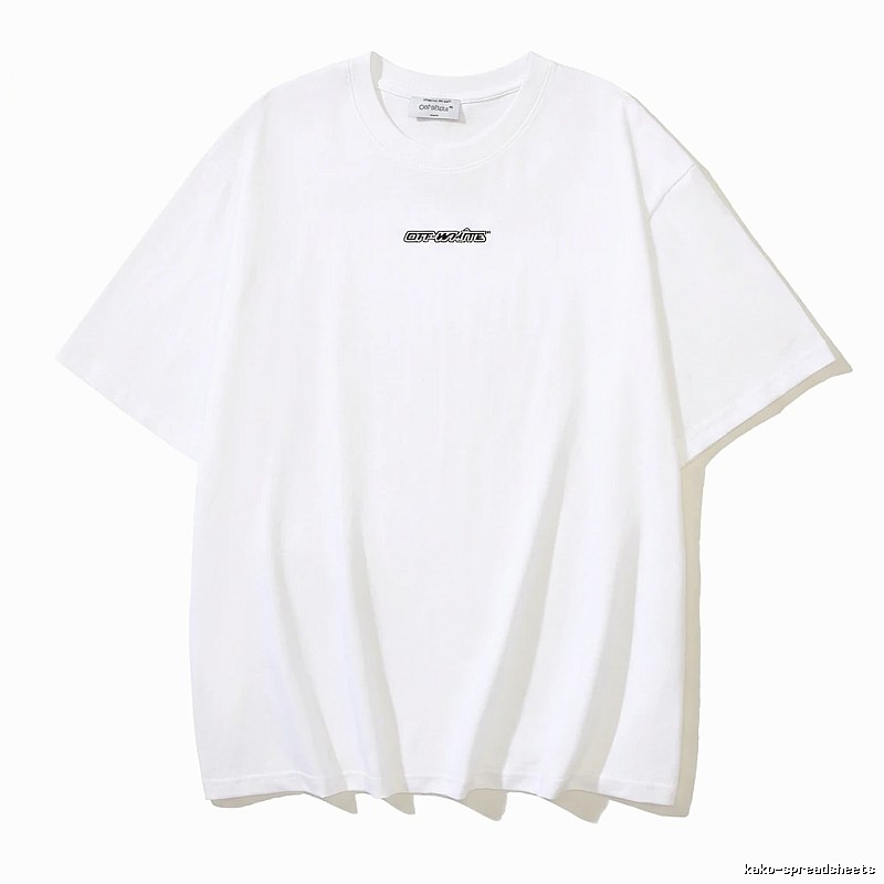 Off-White minimalist style white T-shirt