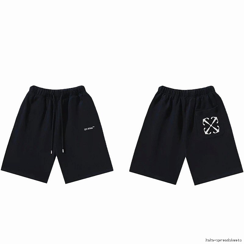 Off-White Style 010 Simple Black Shorts