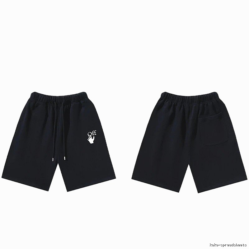 Off-White trendy and cool style black shorts