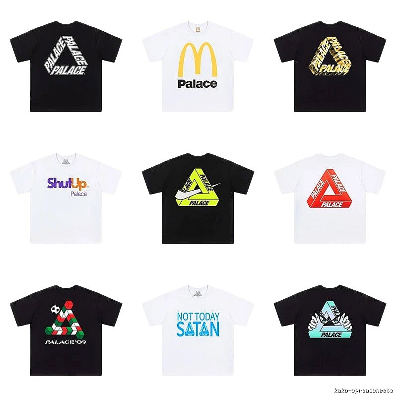 Palace Triangle Series Street Style Multicolor T-shirt
