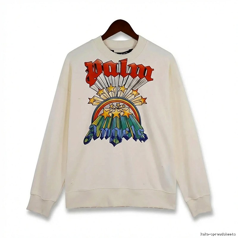 Palm Angels Rainbow Print Sweatshirt
