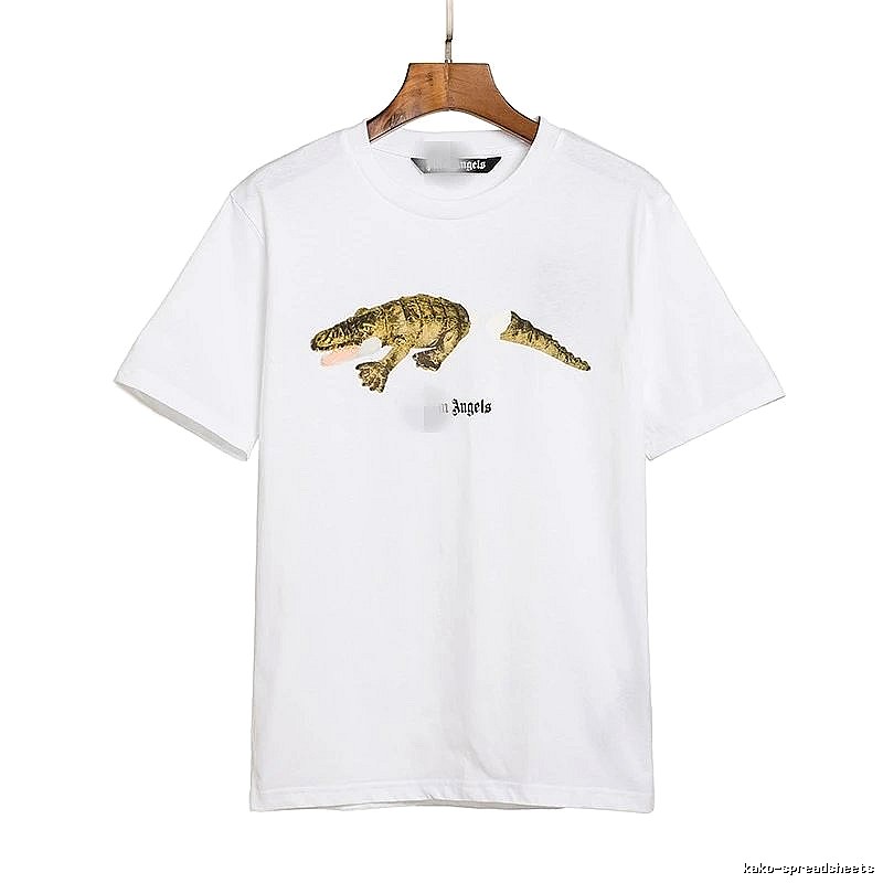 Palm Angels Streetwear Bear graphic T-shirt White Colorful Bear with Practical Shape