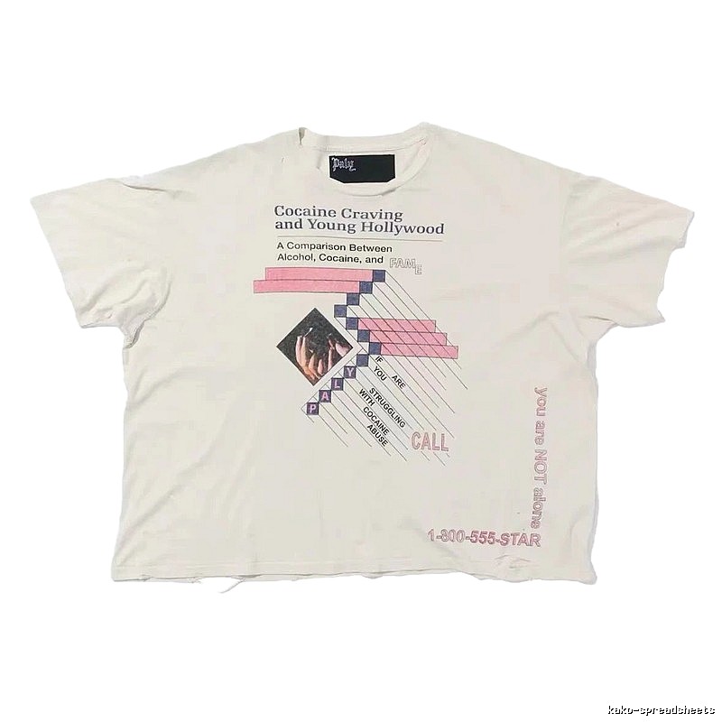 Paly Hollywood Printed Vintage Off-white Short Sleeve T-shirt