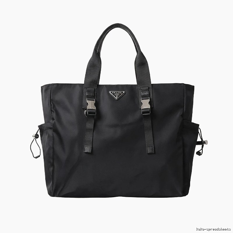 Prada Nylon Minimalist Style Black Bag