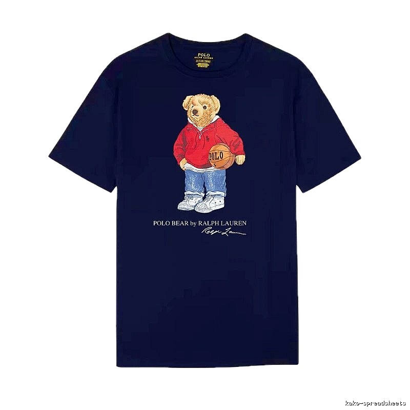Ralph Lauren Bear Trendy Brand Royal Blue T-shirt