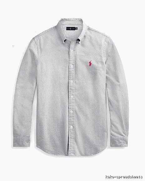 Ralph Lauren Gray Button-Down Shirt Streetwear Look