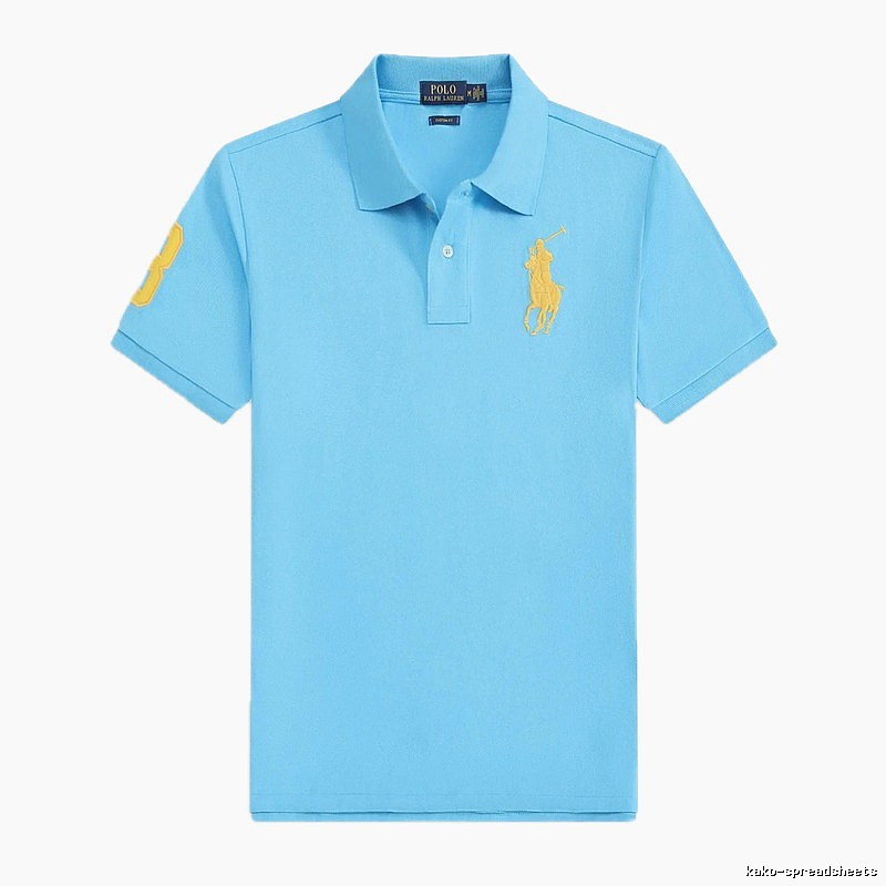 Ralph Lauren Polo series blue short-sleeved shirts