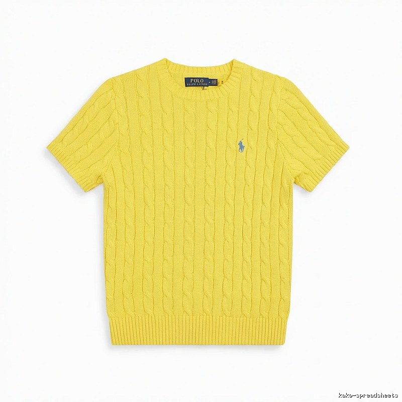 Ralph Lauren Polo series yellow knitted sweater