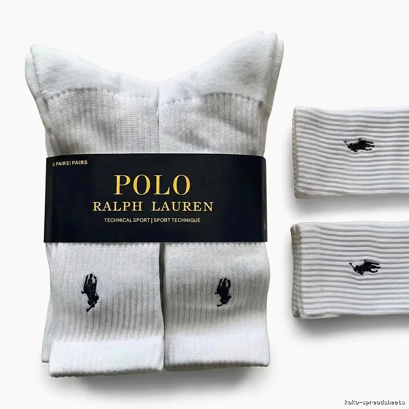 Ralph Lauren Polo sporty white socks