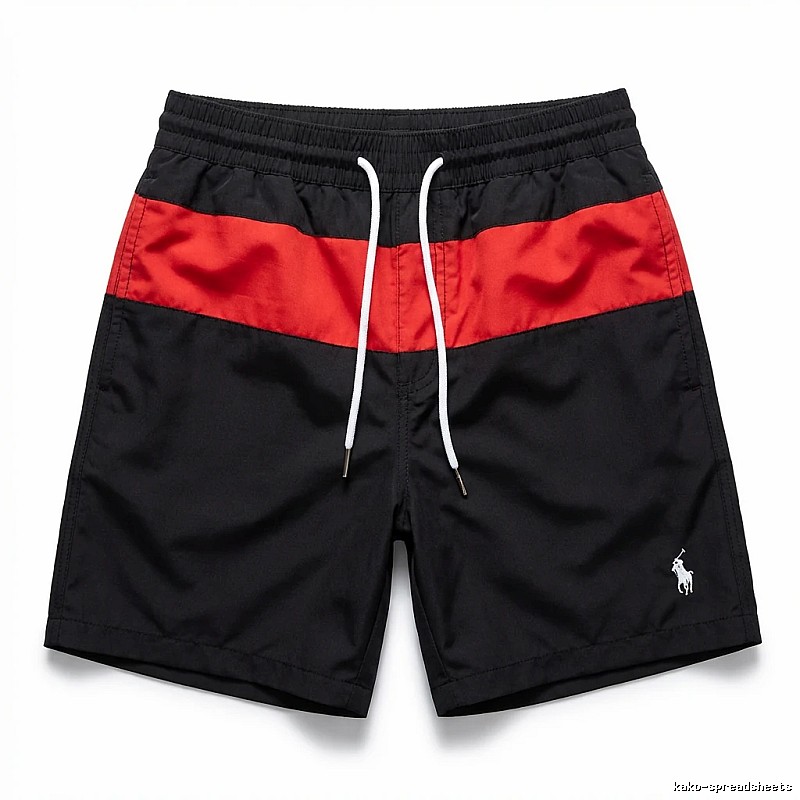 Ralph Lauren sporty black and red shorts