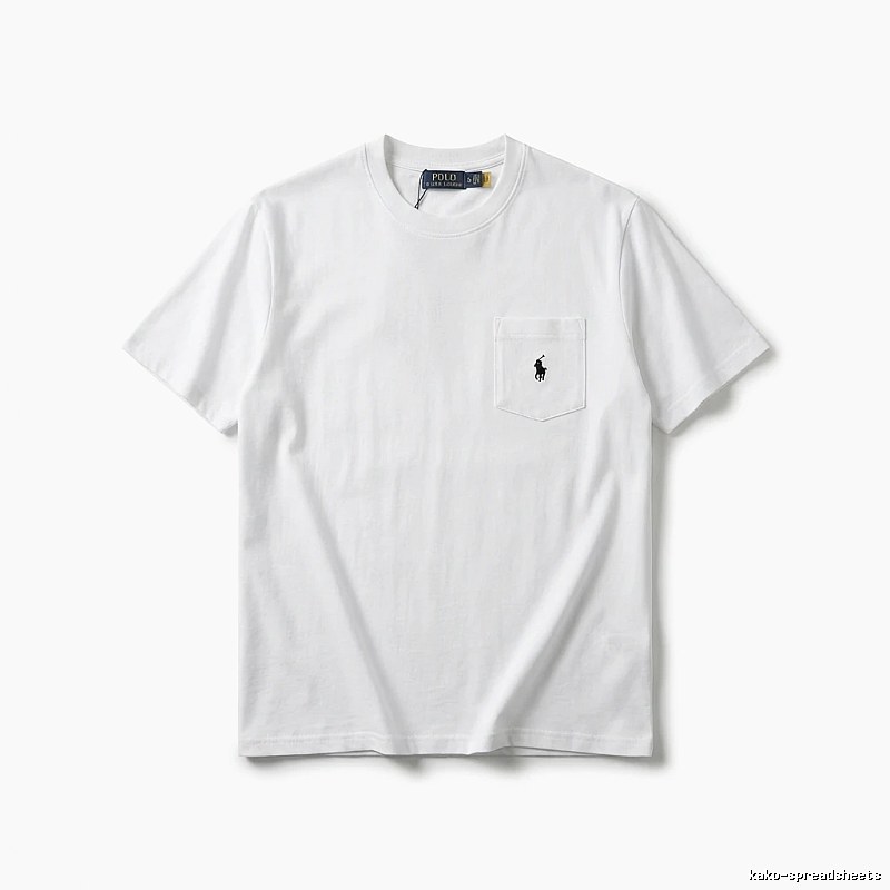 Ralph Lauren's classic and simple style white T-shirt