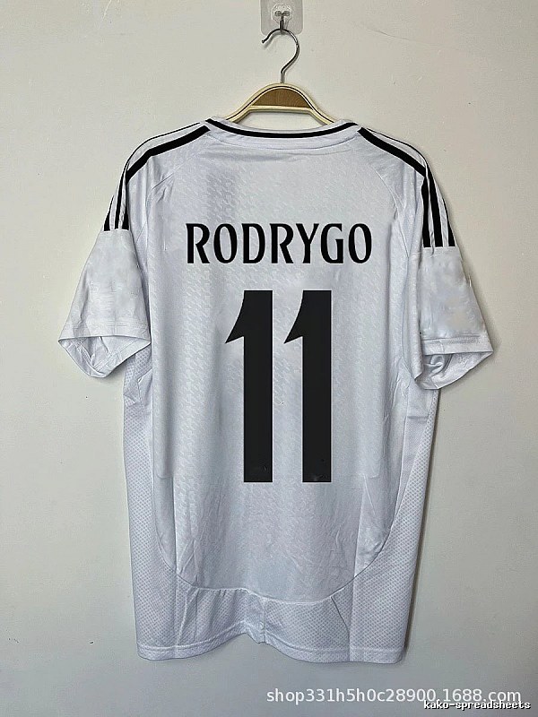 Real Madrid Patterned Bellingham #5 soccer jersey White Real Madrid with Polished Detail