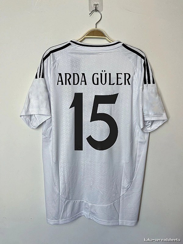 Real Madrid Relaxed Bellingham #5 soccer jersey White Real Madrid with Designer-Inspired Detail