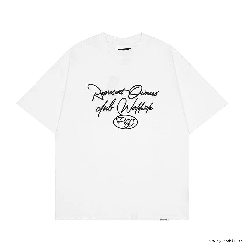 Represent White Style 805 Owners Club T-Shirt Clean Colorway Logo