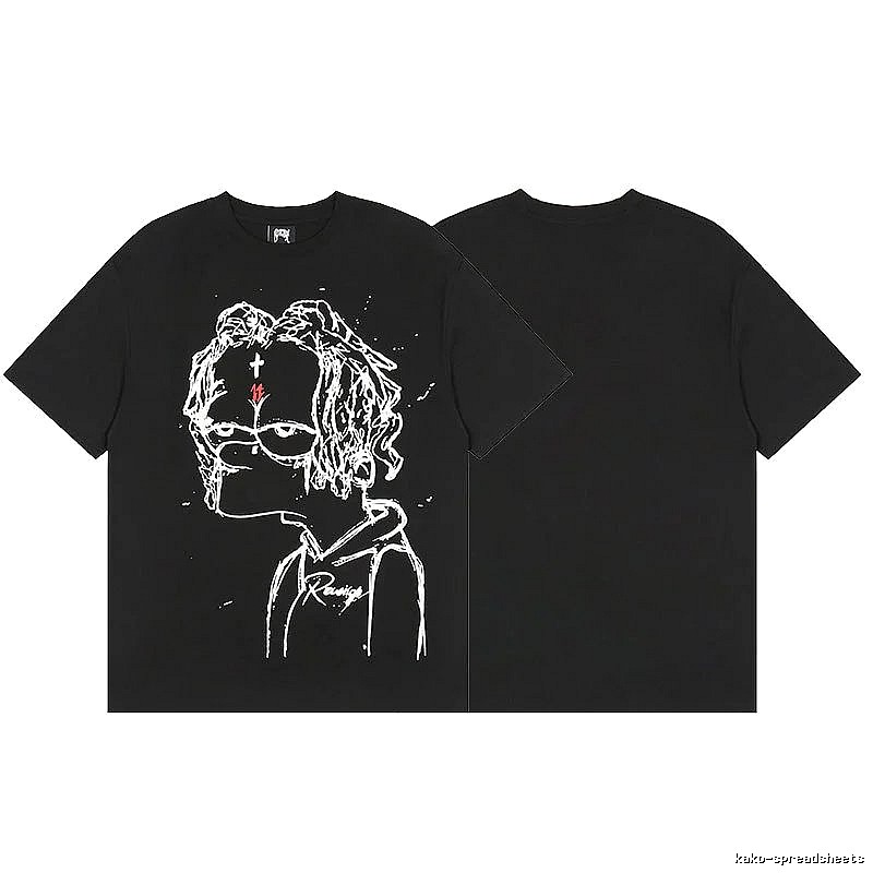 Revenge Black Skull Graphic T-Shirt Easy Pairing