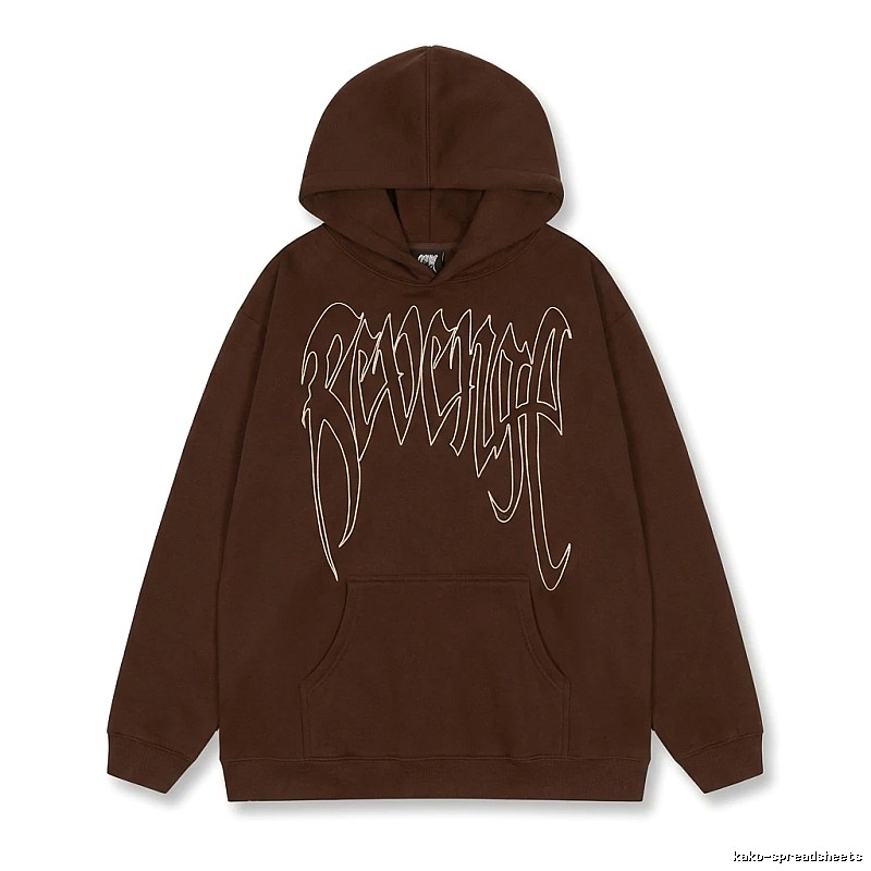 Revenge Gothic Style Dark Coffee Hoodie