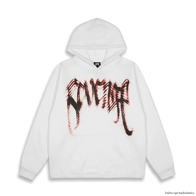 Revenge Gothic Style White Hoodie
