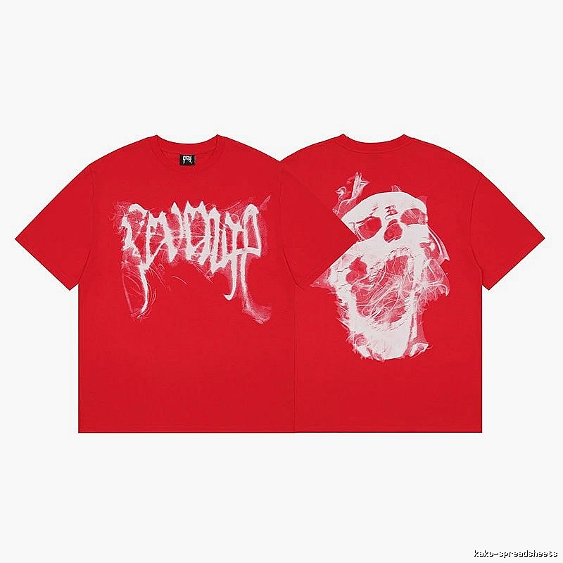 Revenge Red Skull Graphic T-Shirt City Outfit