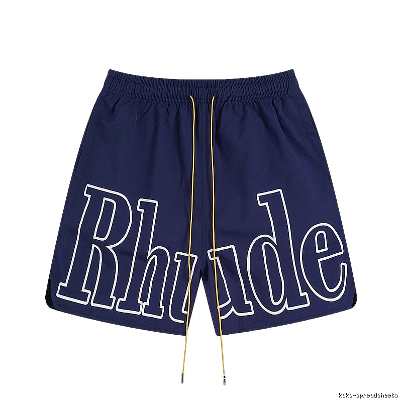 RHUDE Alphabet Wind Dark Blue Shorts