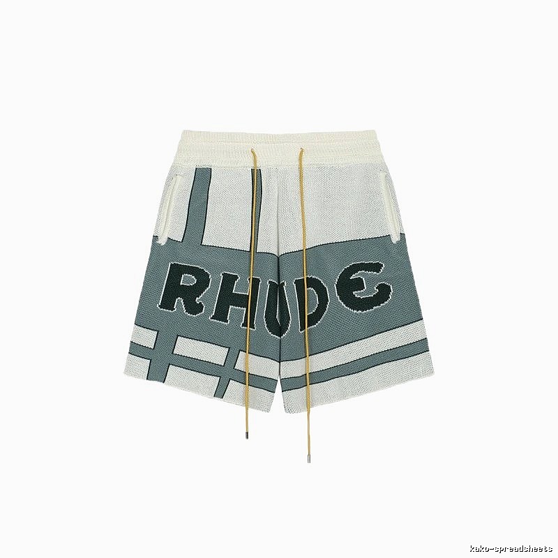 RHUDE retro-style shorts with letters