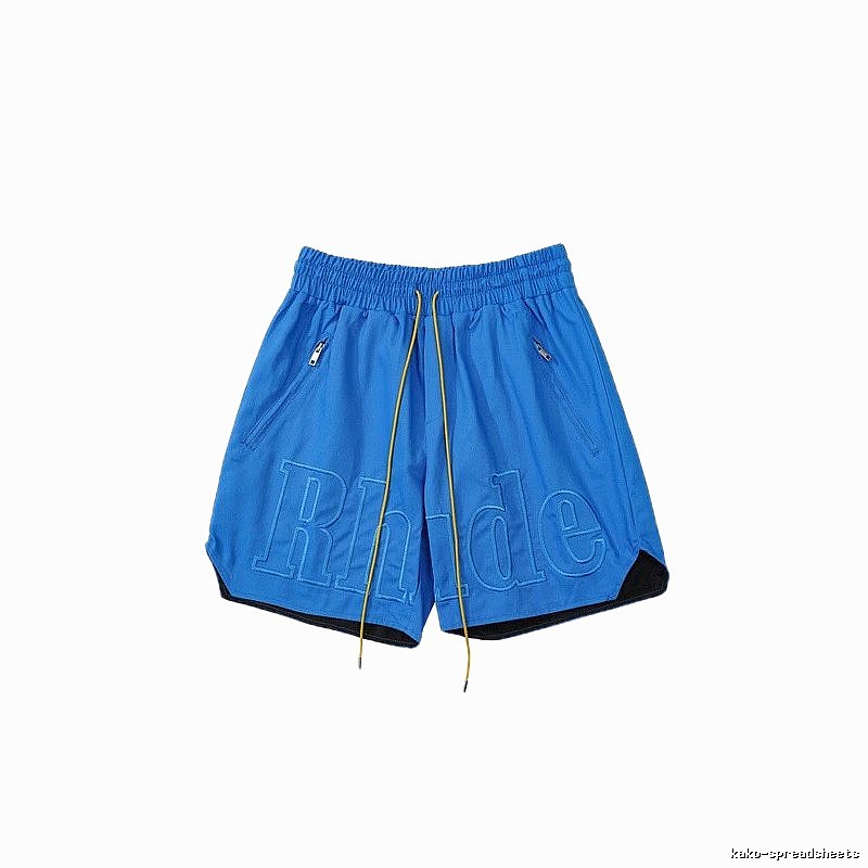 RHUDE sporty blue shorts