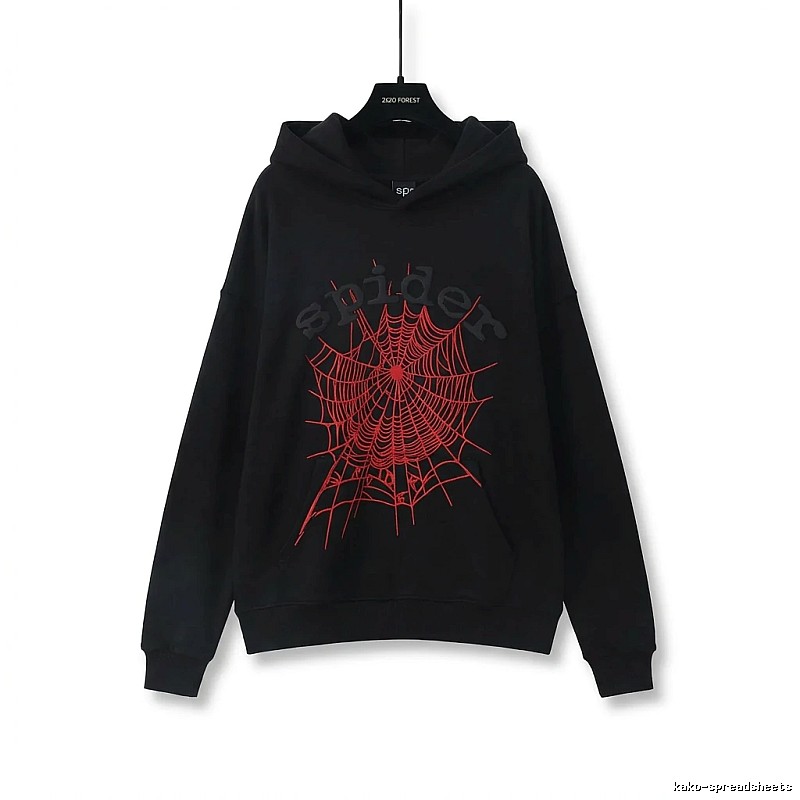 Sp5der cobweb - style black sweatshirt