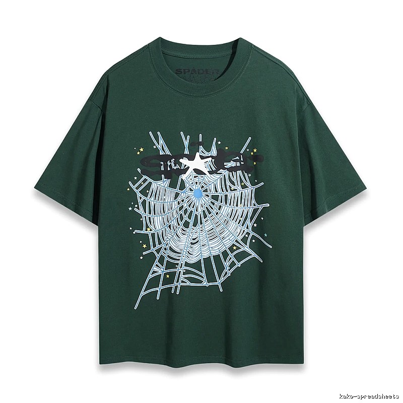 Sp5der Spider Web Print Short-Sleeve T-Shirt