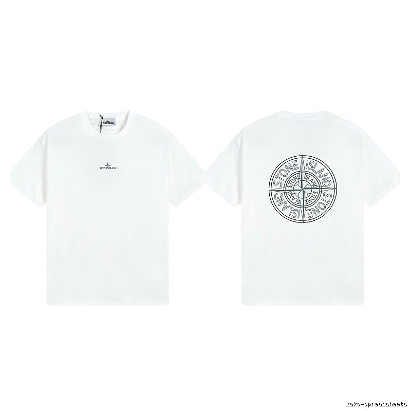 Stone Island Compass Series Street Style White T-Shirt