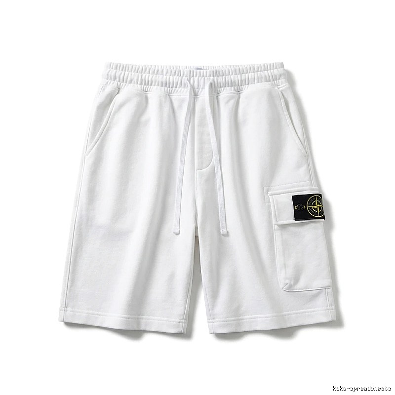 Stone Island functional style white shorts
