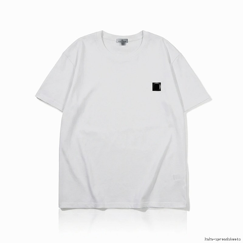 Stone Island minimalist style white T-shirt