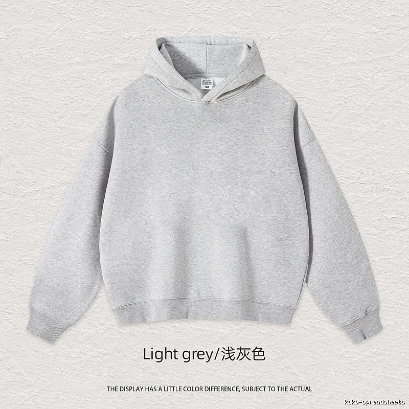 Streetwear Blank pullover hoodie Black Minimal A with Logo Accent