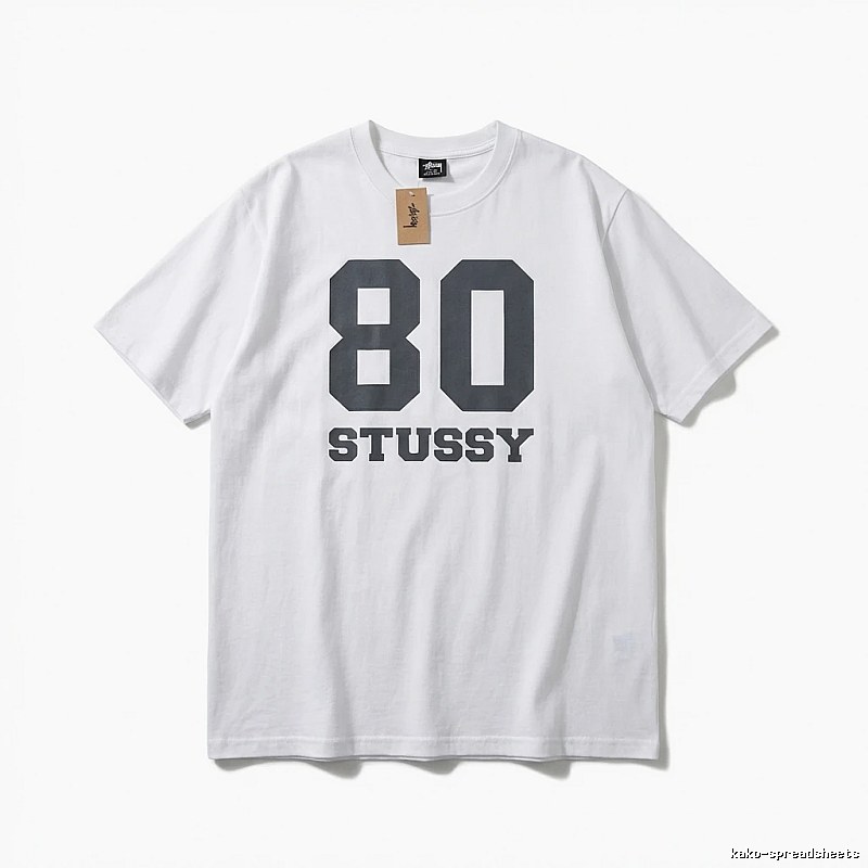 Stussy 80 Series Simple White T-shirt