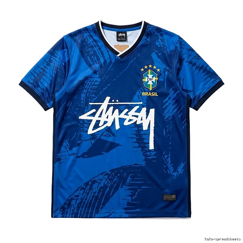 Stussy Brazilian-style blue jersey