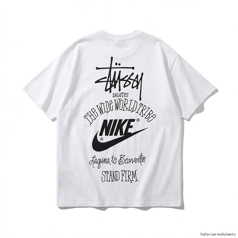Stussy Co-branded Simple White T-shirt