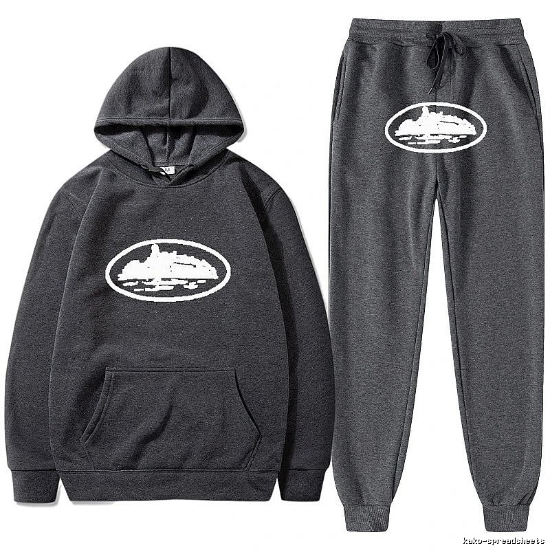 Stussy Dark Gray Tracksuit Set Campus Look Logo