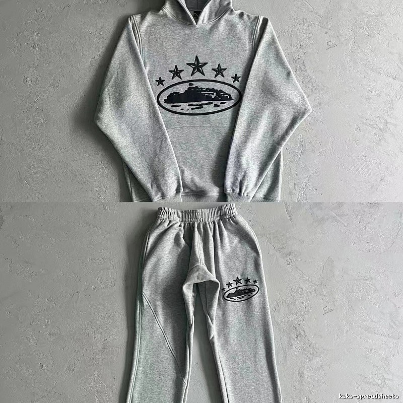 Stussy Matching Set Star-Detail Set Gray Tracksuit Set Resort Wear Logo